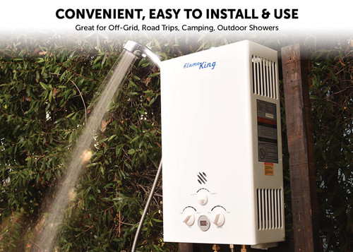 Portable Tankless Water Heater Propane Gas 10L 2.64 GPM at 68,000 BTU
