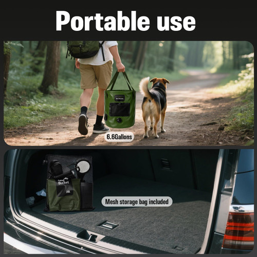 Portable Shower for Camping, 6000mAh Rechargeable Camp Shower