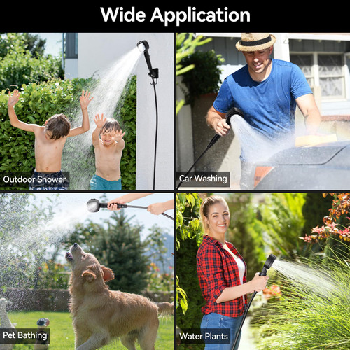Portable Shower for Camping, Rechargeable Electric Outdoor Shower Kit