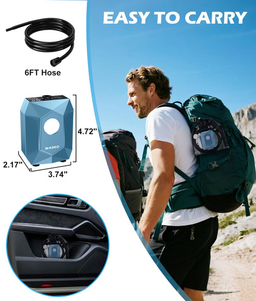 Portable Shower for Camping, Outdoor Electric Shower Rechargeable Pump