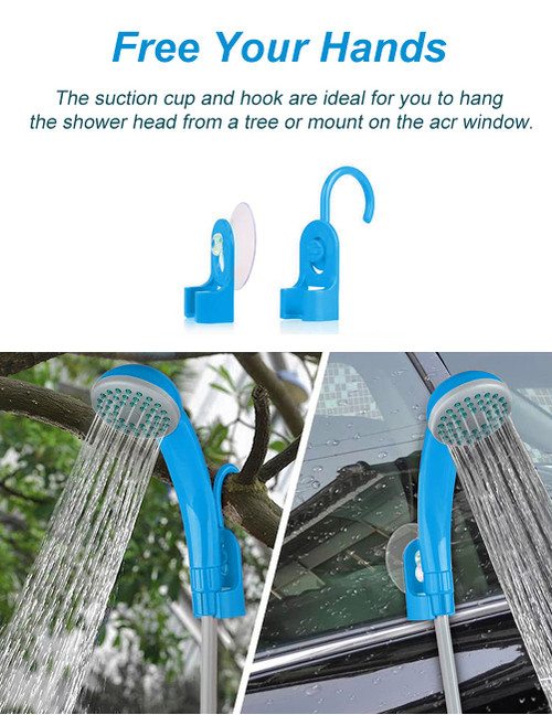 Shower Camping Shower Outdoor Camp Shower Pump, Electric