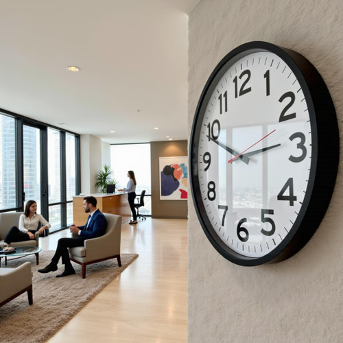 The Ultimate Wall Clock |14 Inch | Modern | Atomic | Analog | Home | Office | School | Gym | Indoor | Outdoor | Sets Automatically