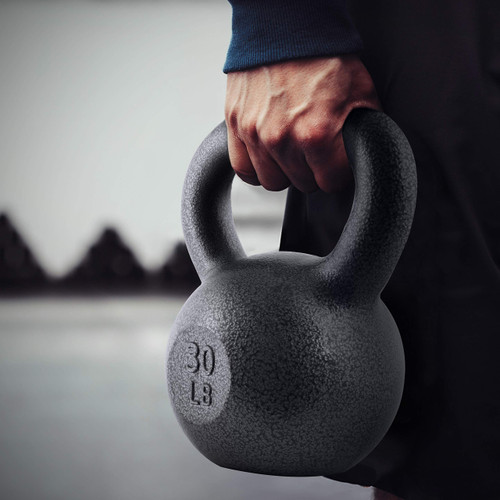 WF Athletic Supply Hammerstone Painted Cast Iron Kettlebells, Home & Gym Equipment, Great for Strength Training, Full Body Workout & Crossfit Training, Color & Size Options Available in 10-80 Pounds