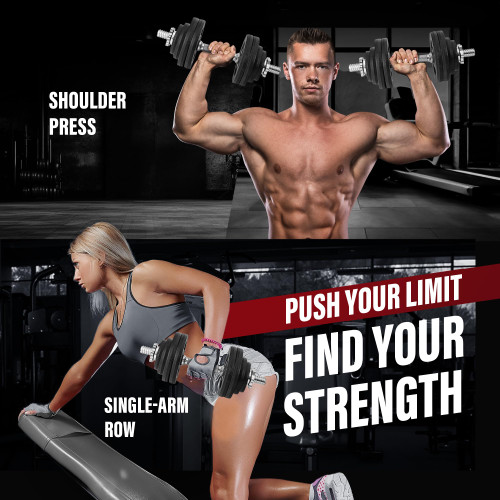 Yes4All Dumbbell Adjustable - 60lbs