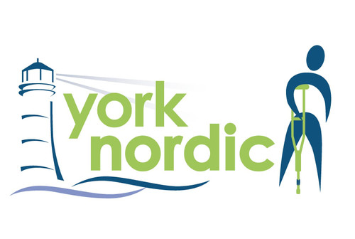 York Nordic - Spring Cushion Crutches Perfect for Sports Injuries and Travel - Heights 4'7" to 6'6" - Adjust Down to 22" for Travel
