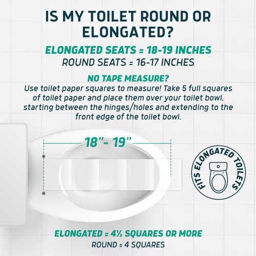 Lunderg Raised Toilet Seat with Handles - Elongated - Easy to Install Toilet Seat Risers for Seniors - Adds 3 Inches & Works like the one you’ve always used - Elegant design - No Hospital Vibe