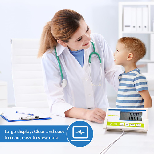 FAFAGLGL Physician Scale(660 lb) ，Medical Floor Scale for Body Weight，KG/LB/LB:OZ Three Units, 12.5" x 12.9" Platform， Heavy Duty Medical Grade Physician Scale in Home, Hospital and Weight Loss