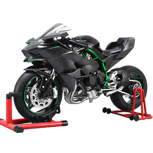 PLAYBUDDY Motorcycle Model for Adult, 1/7 Scale Motorcycle V4 Top Edition with Ignition System & Smoke Spray, for Biker