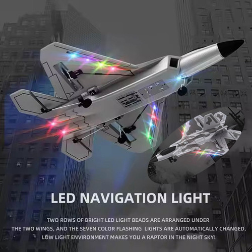 XMFHANG RC Plane 4 Channel, F22 Remote Control Airplane, 2.4GHZ RC Jet Fighter with 6-Axis Gyro Stabilizer, 3D/6G Mode, 2 Batteries, RC Fighter Aircraft Plane for Adults Beginners