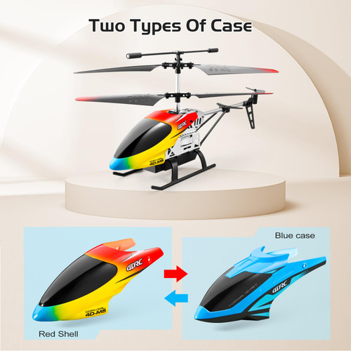4DRC M5 RC Helicopter for Kids 3-12 and Beginners, Remote Control Helicopter with Altitude Hold, 2 Batteries with 30Mins Flight，Whole Alloy Toy for Boys Girls Indoor Gift