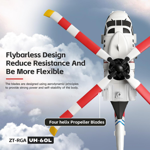 SOWOFA Remote Controlled Helicopter K270 brushless Motor RC Helicopter Single Wing aileron Free 4CH 6-axis Gyroscope Altitude Hovering Suitable for Adult Beginners 14+