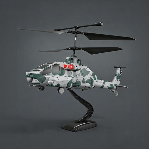 OBEST Camouflage RC Helicopter, Remote Control Military Helicopter with 2.4G 3.5CH, Missile Launch, One-Key Takeoff/Landing, Altitude Hold, 60M Control Distance