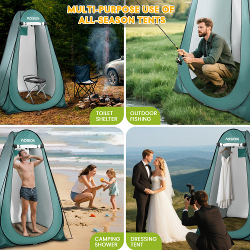 Shower Tent, Portable Changing Dressing Room with Carry Bag