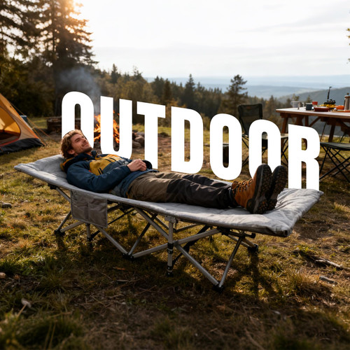 Camping Cot with Mattress for Adults, Camping Cot for Adults
