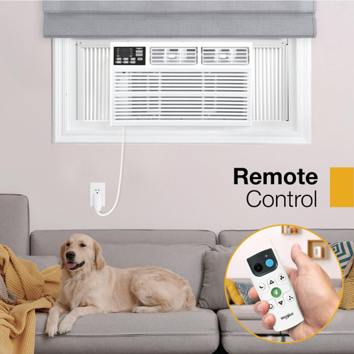 230V, Window AC for Extra Large Rooms up to 1500 Sq. Ft., Bedroom, Living Room, Apartment, with Remote, 3 Speeds, and 24H Timer
