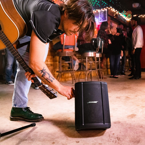 Bose S1 Pro+ All-in-One PA Speaker - Powered, Wireless PA System, Multiple Positioning Options, Ergonomic Carry Handle, Up to 11 Hours