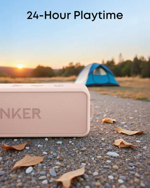Bluetooth 5, Bassup, IPX7 Waterproof, 24-Hour Playtime, Wireless, Speaker for Home, Outdoors, Travel