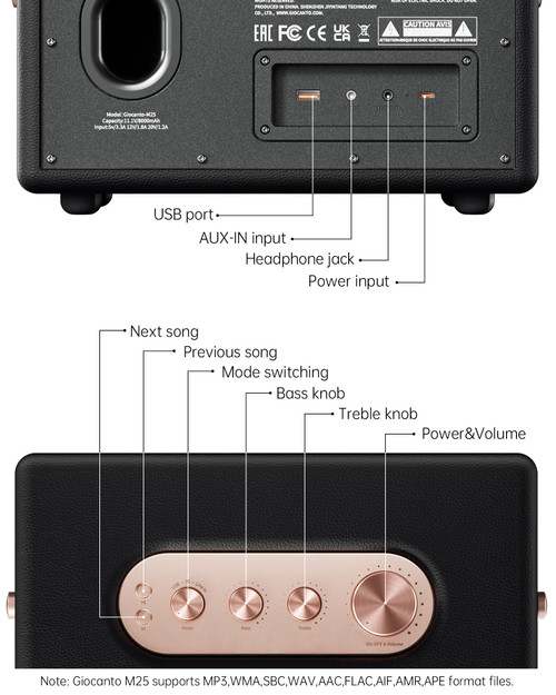 Wireless Bluetooth Speaker is Built for Parties,Suitable for Home/Party/Outdoor/Beach/Leisure time,56 Hours of Continuous Playback