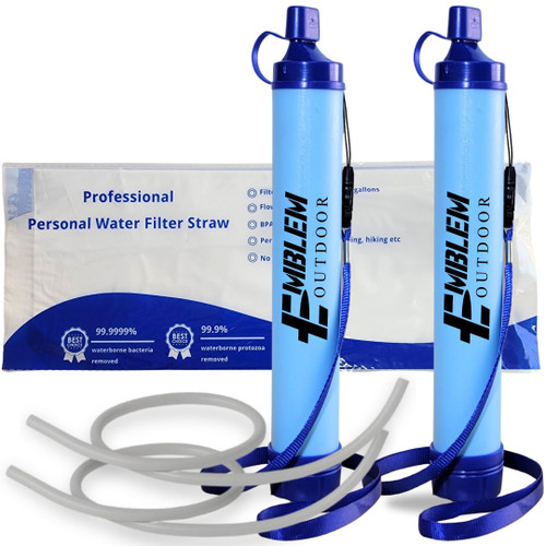 Portable Water Filter Straw for Emergencies and Survival. Emergency Water Filtration