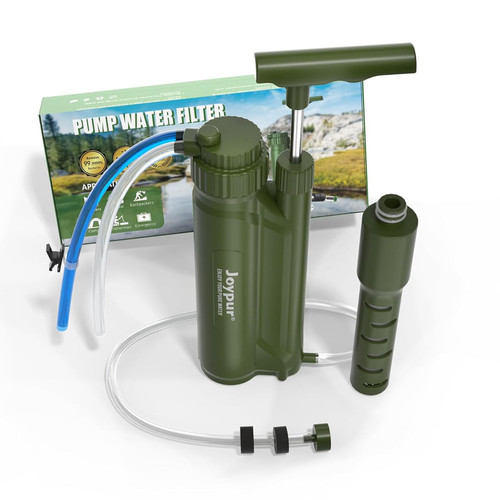 3-Stage Water Purifier Survival Pump with 0.01 Micron Ultrafiltration Membrane