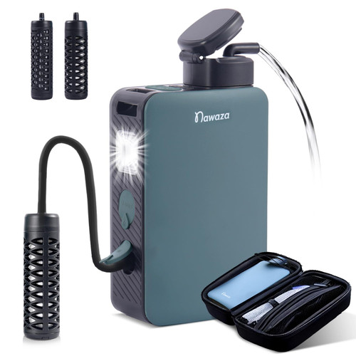 Electric Water Filter for Camping & Survival - Portable Water Filtration System