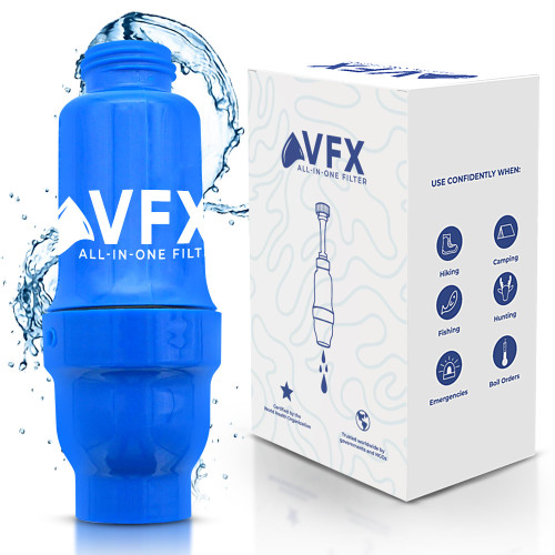 Portable Water Filter – Survival Water Purifier for Camping, Hiking