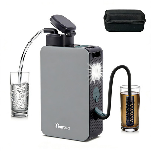 Electric Water Filter Pump, 0.01 Micron Outdoor Camping Water Purifie