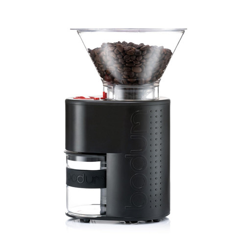 Electric Conical Burr Coffee Grinder, Preset Timer, 12 Grind Settings, Black