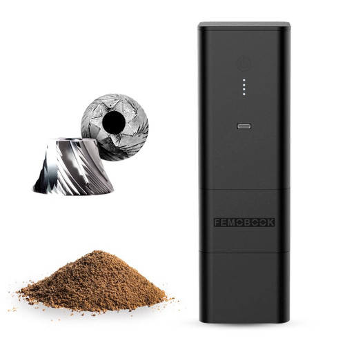 A2 Portable Electric Coffee Grinder, Cordless Burr Grinder USB Rechargeable Coffee Grinder