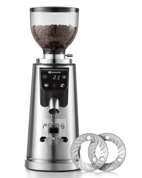 Professional 64mm Flat Burr Coffee Grinder with 100 Grind Settings