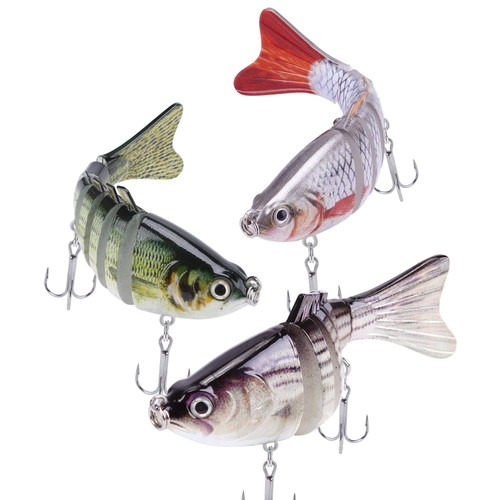 Lifelike Fishing Lures for Bass, Trout, Walleye, Predator Fish - Realistic Multi