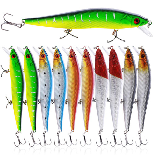 Fishing Lures Large Hard Bait Minnow VIB Lure with Treble Hook