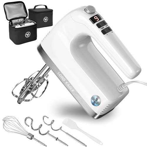 Lord Eagle 9-Speed Digital Hand Mixer Electric Handheld