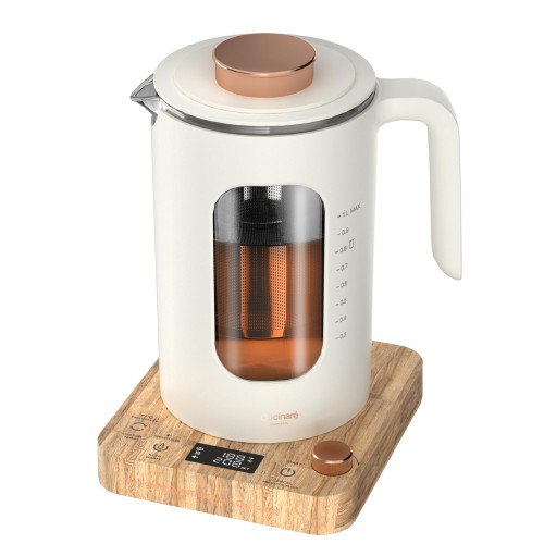 Electric Tea Kettle, Electric Kettle with Tea Infuser, ±1℉ Knob Temperature Control