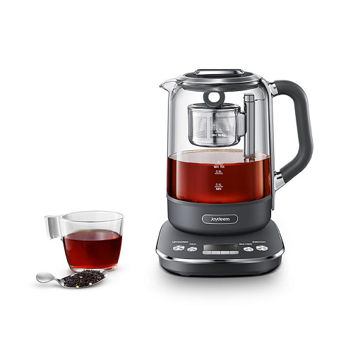 Glass Electric Kettle with Auto Lift Tea Infuser and Temperature Control