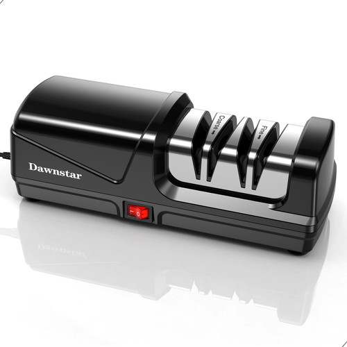 Electric Knife Sharpener, Precise 20° Diamond Knife Sharpener for Kitchen Knives