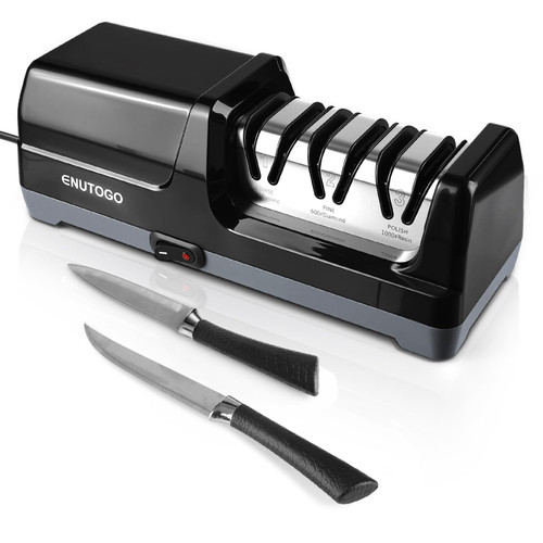 Professional 3-Stage Electric Knife Sharpener for Kitchen Knives