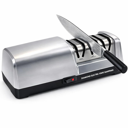 Electric Knife Sharpener for Kitchen, 3-Stage Professional Kitchen Knife Sharpener