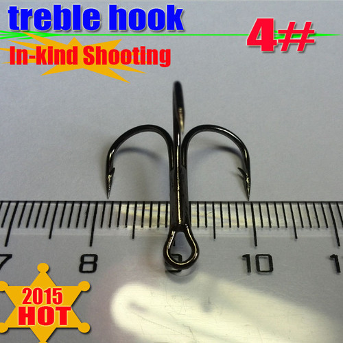 2020NEW Treble Fishing Hooks  High Quality size4#  high-carbon steel