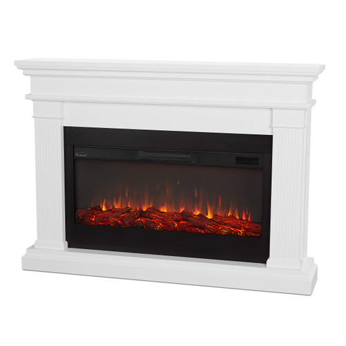 Real Flame Beau 59" Landscape Electric Fireplace with Mantel for Living Room or Bedroom