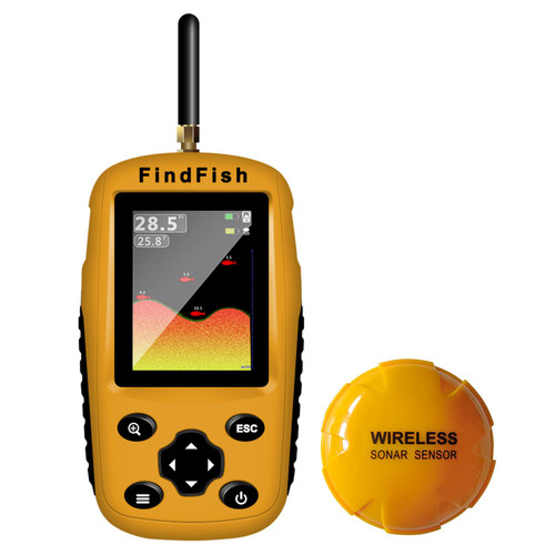 Fish Finder Portable Wireless Sonar & Radio Sensor Depth
