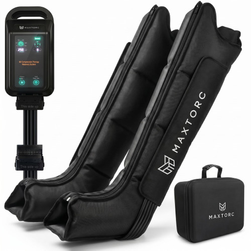 FSA-HSA Leg Compression Massager Rechargeable Professional Air Compression Boots for Improved Circulation & Muscle Recovery 5 Intensity Levels