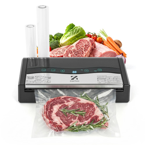 90kPa 10-in-1 Vacuum Sealer for Food, Double Heat Seal for for Bulk Meat Portioning