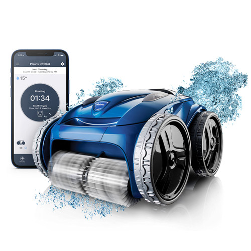 Polaris 9650iQ Sport Robotic Cleaner, Automatic Vacuum for InGround Pools up to 60ft, Smart App, WiFi, Amazon Alexa