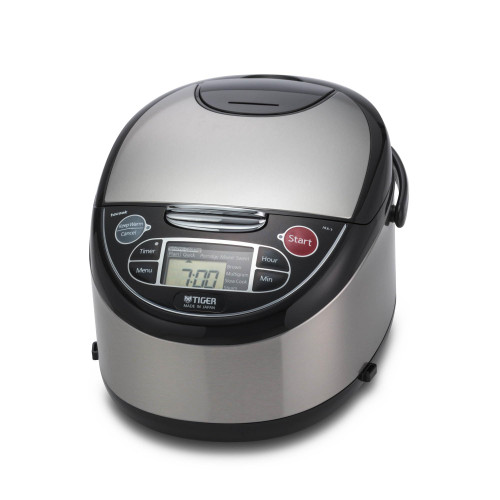 TIGER JAX-T10U-K 5.5-Cup (Uncooked) Micom Rice Cooker and Warmer with Tacook Food Steamer