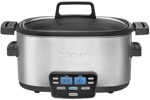 Cuisinart 3-In-1 Cook Central 6-Quart Multi-Cooker: Slow Cooker, Brown/Saute, Steamer