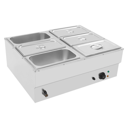 6 Pot Electric Food Warmer Steamer