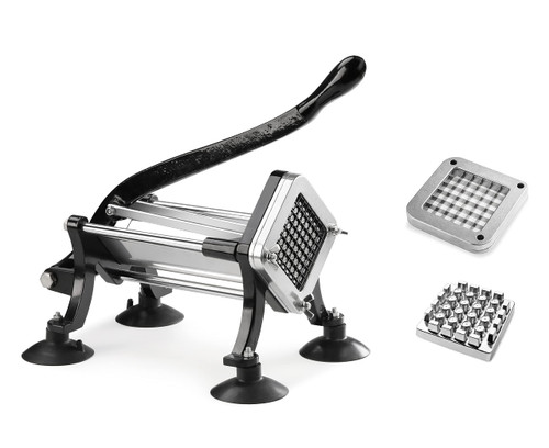 New Star Foodservice 43204 Commercial Grade French Fry Cutter with Suction Feet