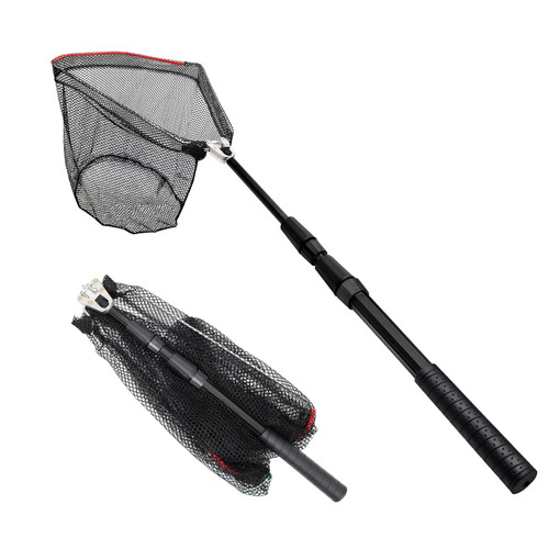 SAN LIKE Fishing Net Fish Landing Net Collapsible Fish Net with Anti-Slip
