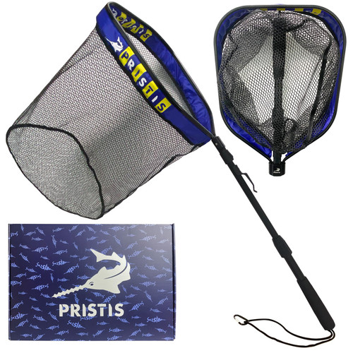 Floating Lightweight Fishing Net with Telescopic Pole Handle